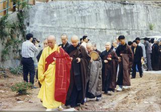 志莲护理安老院地基工程洒净仪式 (1991年5月)