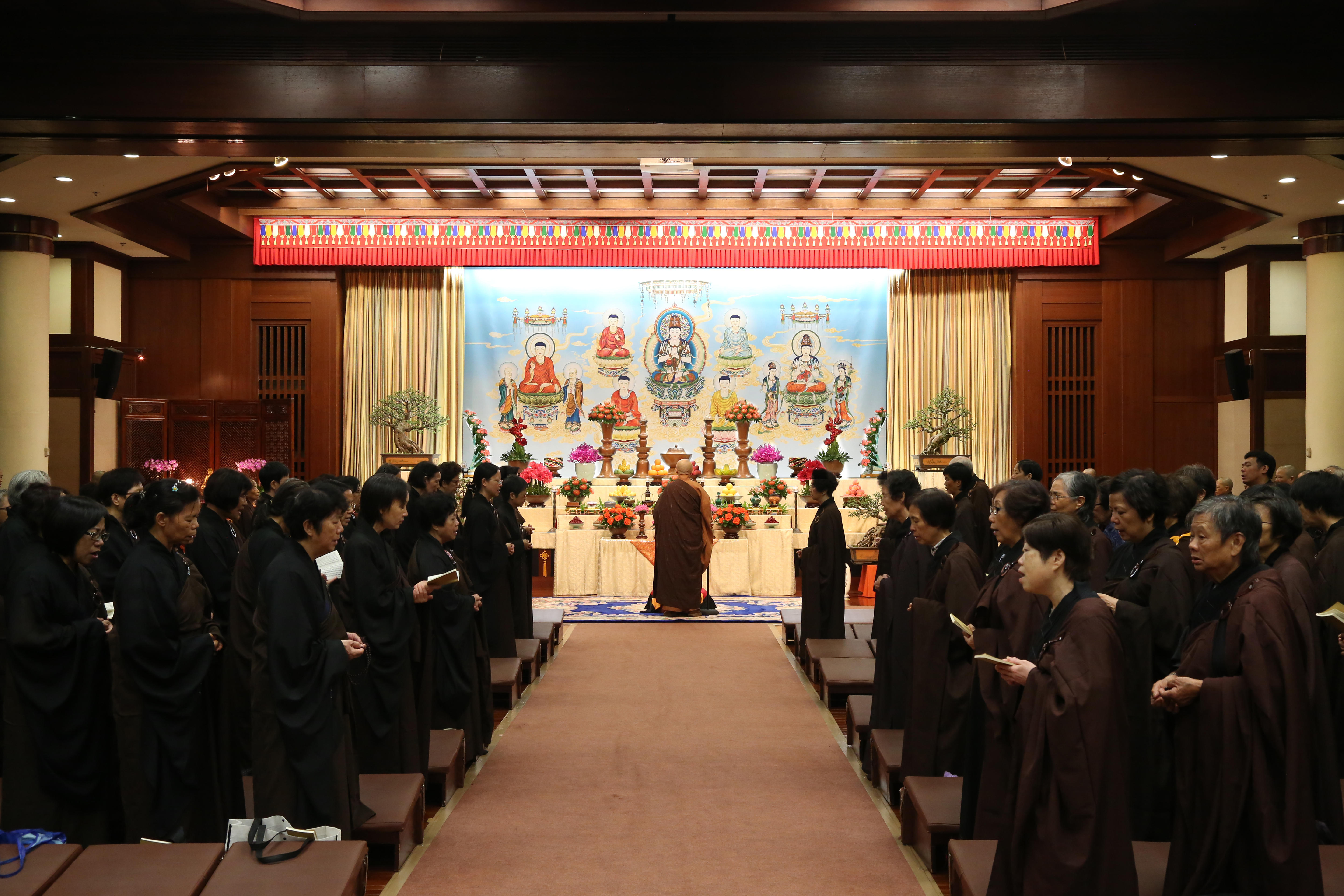 观音诞法会仪式中
