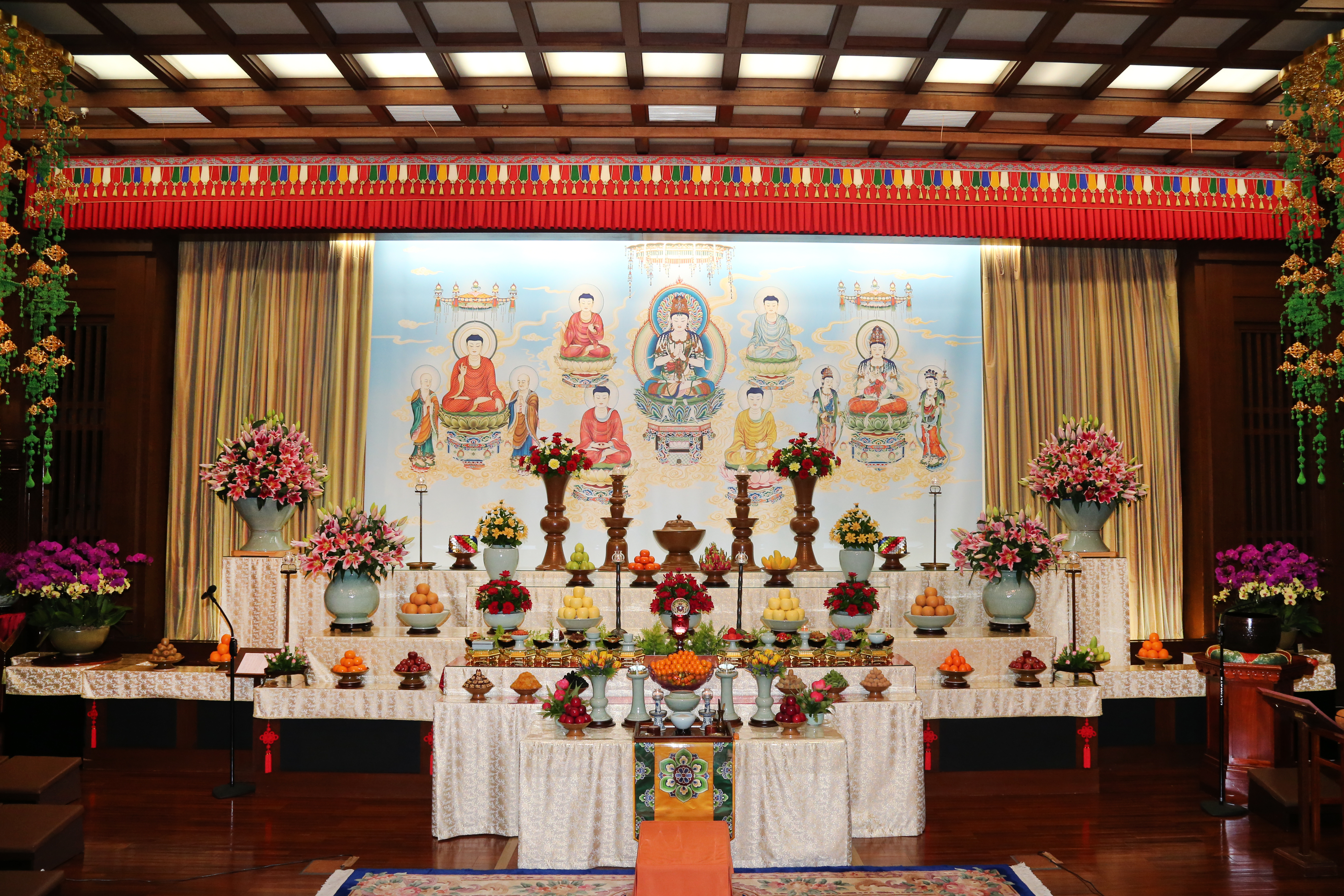 观音诞法会庄严坛场
