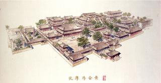 广州光孝寺重修总体规划设计图1986年